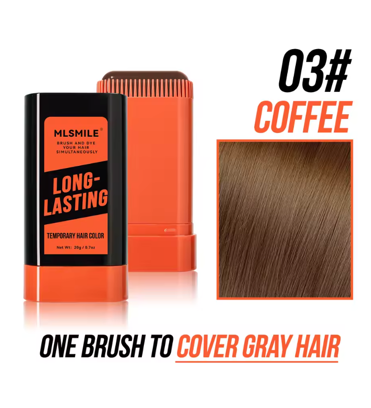 HairBlend™ Tillfällig Hårfärg Stick – Omedelbar Gråhårstäckning & Vattentät