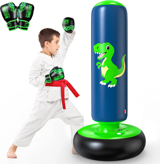 Turn Play Into Confidence This Christmas – The Inflatable Boxing Buddy Kids🎄🥊 + FREE Gloves Included!