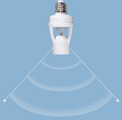 E27 Induktionslamphållare med LED Sensor och Säkerhetsfunktion