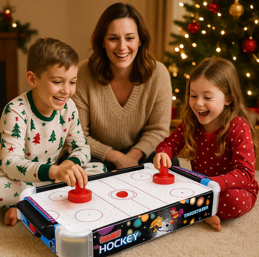 Give your child the most fun moment of Christmas — the Wooden Hockey Table 🎅🏻