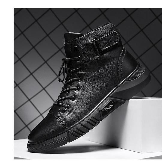 Zanedo® Black Leather Boots