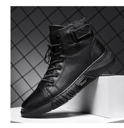 Zanedo® Black Leather Boots
