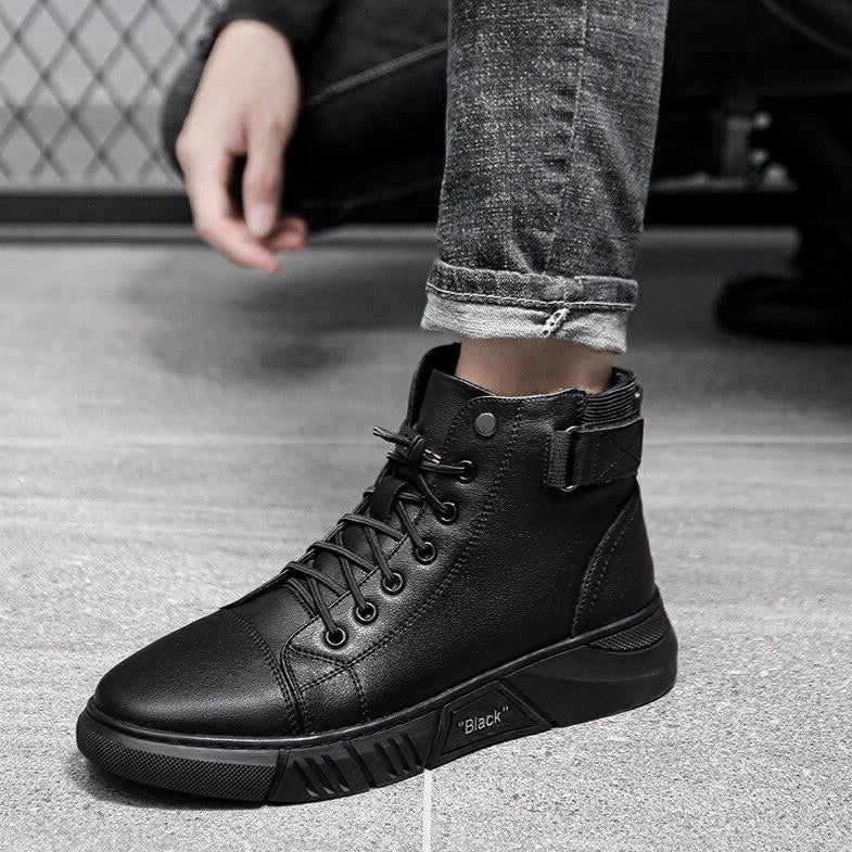 Zanedo® Black Leather Boots
