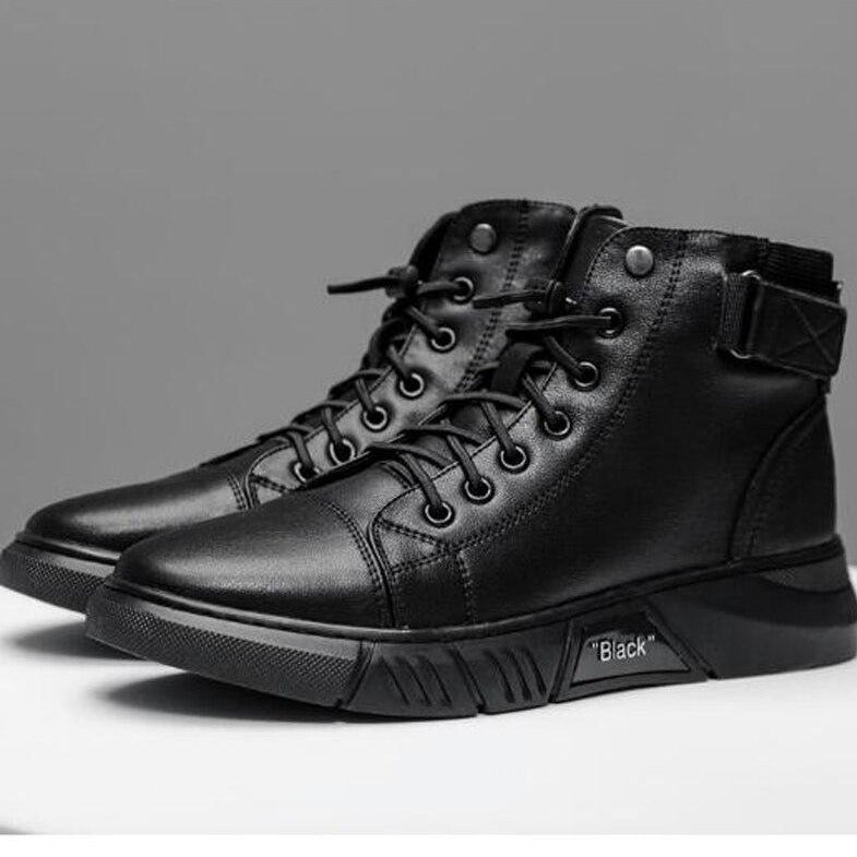Zanedo® Black Leather Boots