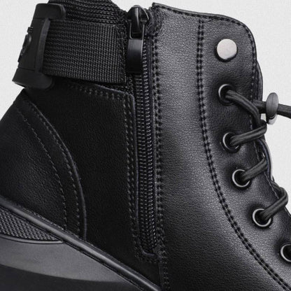 Zanedo® Black Leather Boots