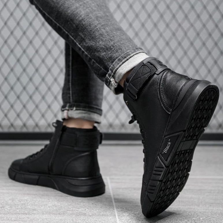 Zanedo® Black Leather Boots