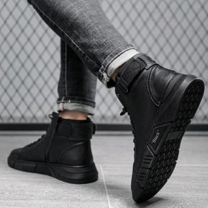 Zanedo® Black Leather Boots