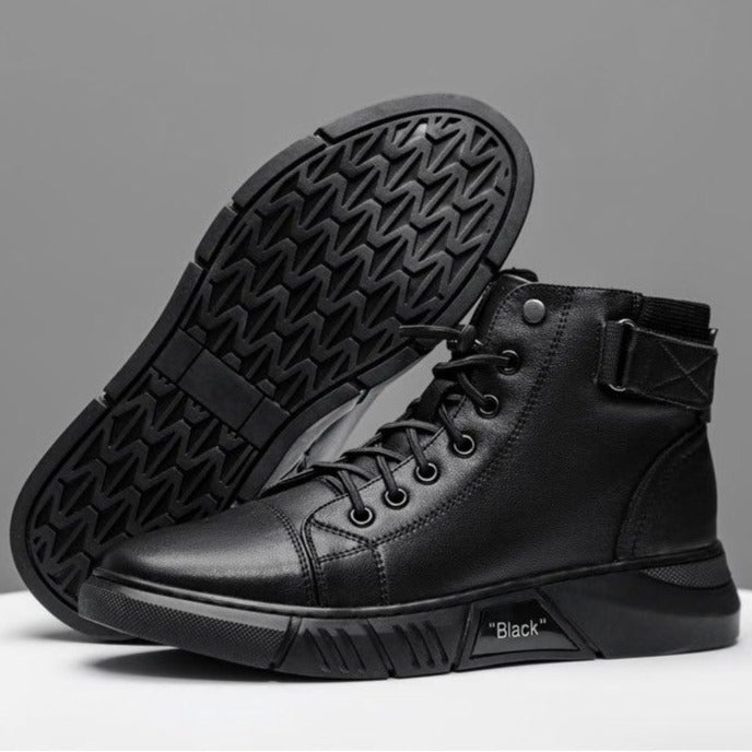 Zanedo® Black Leather Boots